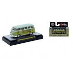 M2 Machines 1:64 Volkswagen Microbus 15 Windows USA Model 1958 green
